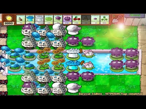 Cobless Setup | Plants vs Zombies Survival Pool Endless | Flag 107242600