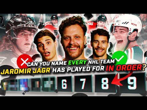 Can you name EVERY NHL Team Jaromir Jagr Played For ⁉️🤔🤷