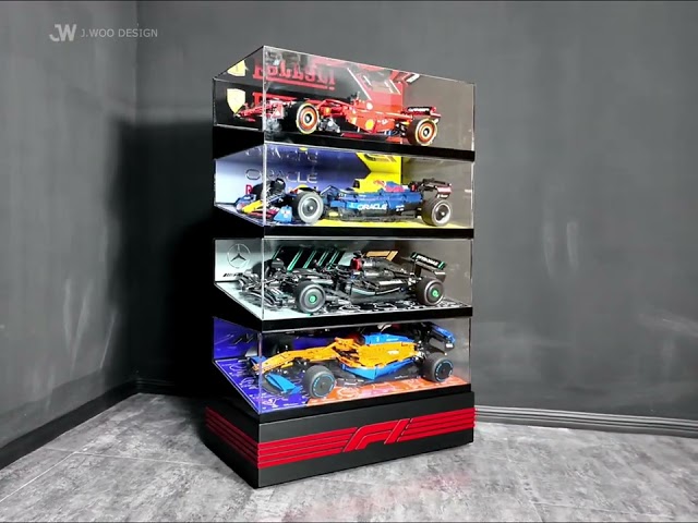 Vídeo relacionado con Vitrina de acrílico para 42207 Ferrari SF-24 F1 Car, caja de exhibición de acrílico, caja transparente para modelos coleccionables, 65 x 30 x 20 cm (solo vitrina)