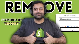 How to Remove Powered by Shopify from [Footer]