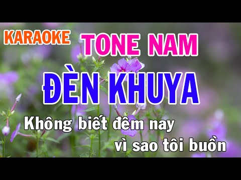 Đèn Khuya Karaoke Tone Nam Nhạc Sống - Phối Mới Dễ Hát - Nhật Nguyễn