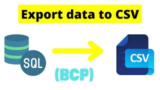 101 export data to csv in sql server | sql server data export to csv using bcp