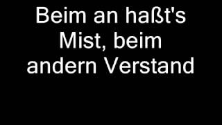Georg Danzer - Mistkübelballade (Lyrics)