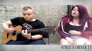 Alexis Jordan - Laying Around Cover by James &amp; Jaymi ........ StreetCorner TV