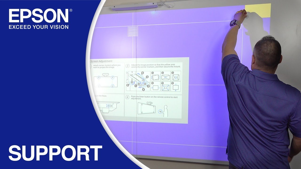Epson BrightLink 1480Fi/1485Fi Projector | #7 Adjust the Image