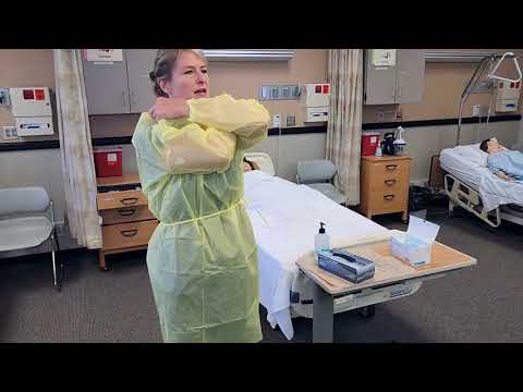 Donning and Doffing PPE with a Mask and Face Shield or Goggles