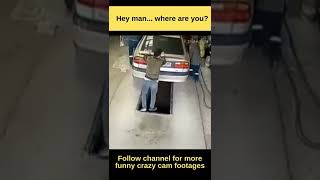 Man Fell Six Feet Below funny crazy #videos caught #dashcam #CCTV #surveillance #security #drone cam