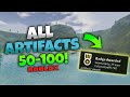 Finding *EVERY ARTIFACT* in Roblox Scuba Diving at Quill Lake (50-100)