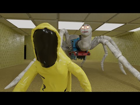 Escape From Thomas in The Backrooms-Parody Animation