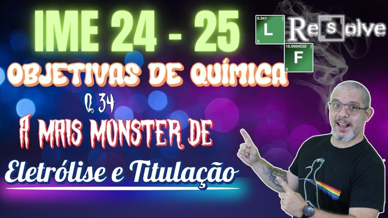 Resolução IME 24|25|Química|Questão 34 Uma solução foi preparada com 1800 g de ácido sulfúrico puro