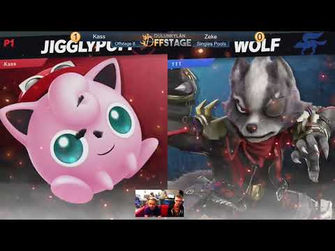 Offstage 8 - Ultimate Singles - Pools - Kass (Jigglypuff) vs Zeke (Wolf)