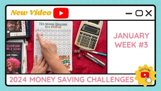 Budgeting Money Savings Challenges - January Week #3 - TracEy Monster Savings on Etsy & Payhip