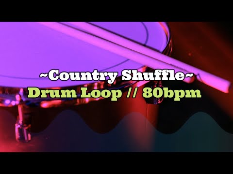 Shuffle Country // Drum Loop // 80bpm