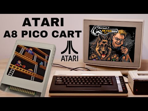 Borsuk Retro Gry TV: ATARI XL/XE + A8 PICO CART - Test Kartridża i Wgrywanie na niego Gier!