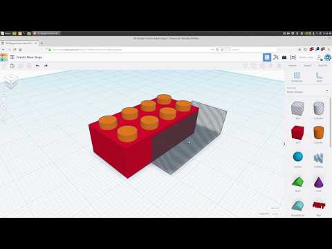 Tinkercad Beginner Tutorial - Toy Brick