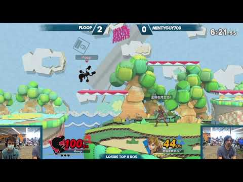 Inver Grove Fights #2 -  Losers Top 8 - MintyGuy700 (Link) vs Floop (Mr. Game and Watch)