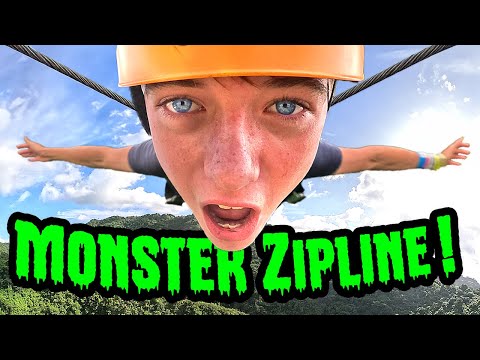 I WAS FLYING! Kids Epic Zipline Challenge - River & Wilder Adventures!