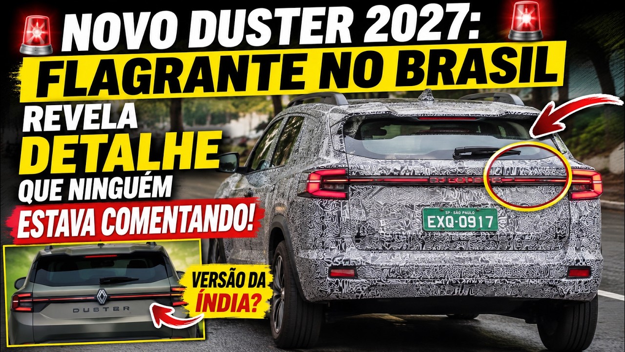 🚨 NOVO DUSTER 2027: FLAGRANTE NO BRASIL REVELA DETALHE QUE NINGUÉM ESTAVA COMENTANDO! 🚨