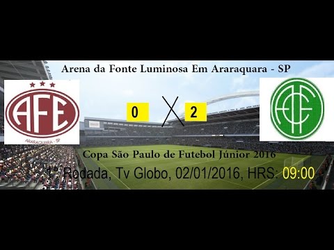 COPA SP Ferroviaria de Araraquara Sp 0 x 2 America de Pernambuco Pe