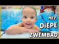 DURFT LUCiLLA iN HET DiEPE ZWEMBAD ? ( bij zwemles) | Bellinga Vlog #1576