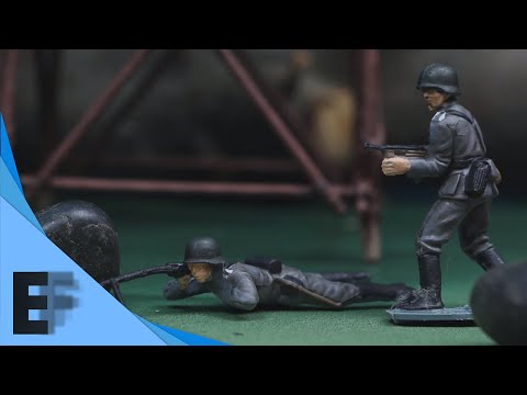 Plastic Soldiers | WW2 Outpost Assualt | Stop Motion