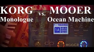 Video thumbnail for Korg Monologue vs  Mooer Ocean Machine by Brett Pickett