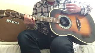 Video thumbnail for 1983 Ovation Ultra Series 1511 Acoustic Electric Guitar USA by johnnyangel69