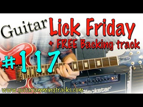 Guitar Lick Friday Week 117 - Pent shape 5/E Natural Minor lick