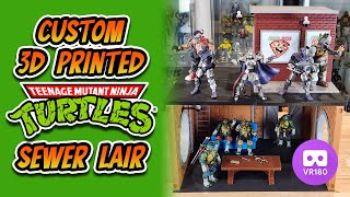 Custom 3D Printed Diorama for JoyToy TMNT - 3D VR180