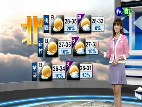 2014.08.23華視晚間氣象 邱薇而主播