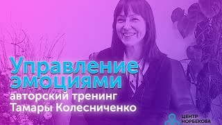 Управление эмоциями | Авторский тренинг Тамары Колесниченко 