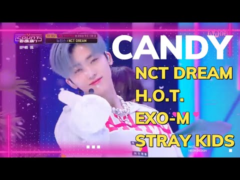 CANDY sung by NCT Dream, EXO-M, H.O.T. and Stray Kids #exo #nctdream #straykids #exol