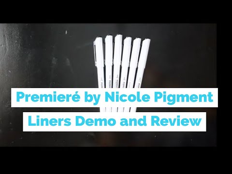 Premiere by Nicole Pigment Liners Review and Demo