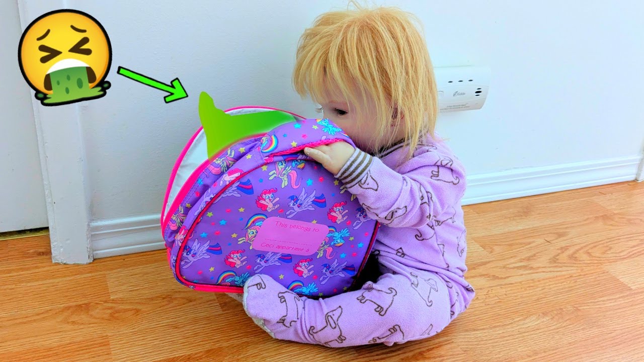 Reborn Girl Is Sick And Throws Up Into Lunch Bag