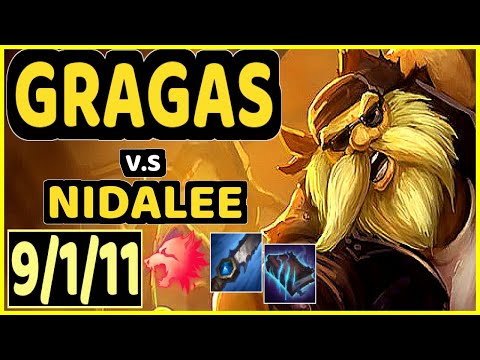 WARDEN (GRAGAS) vs NIDALEE - 9/1/11 KDA JUNGLE GAMEPLAY - EUW Ranked GRANDMASTER