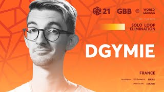 The build-up did not reward in my opinion. It had such a great beginning/thing going for it. Then, after  it falls apart unfortunately. - DgyMie 🇫🇷 | GRAND BEATBOX BATTLE 2021: WORLD LEAGUE | Solo Loopstation Elimination
