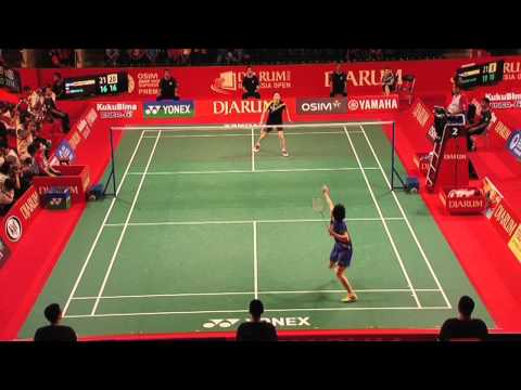 Highlight - Sung J.H. vs Wang X. - 2012 Djarum Indonesia Open