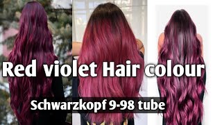 Red violet Hair colour 9-98 Schwarzkopf.igora royal