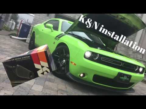 How to install k&N cold air intake on Dodge Challenger (step by step)