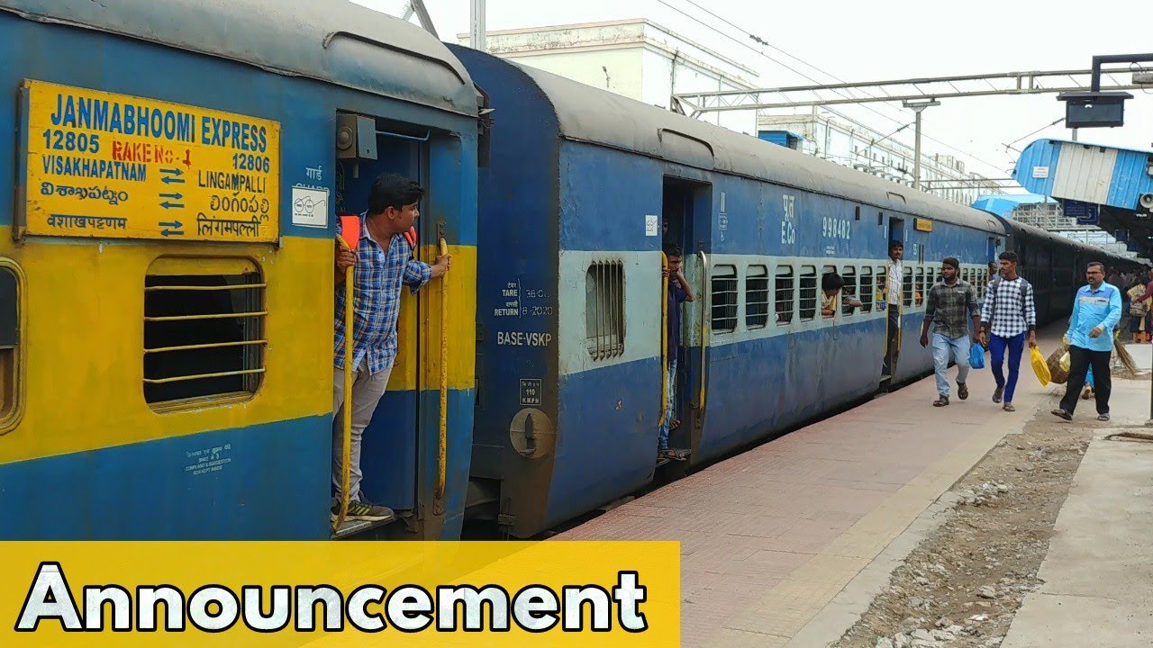 Watch video JANMABHOOMI Superfast Express Announcement Now JANMABHOOMI Superfast Express Announcement