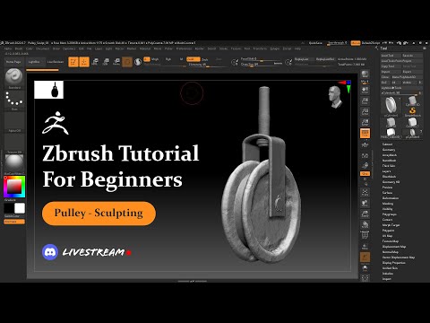 Zbrush for Beginners Tutorial Prop Sculpting in Zbrush Discord Livestream