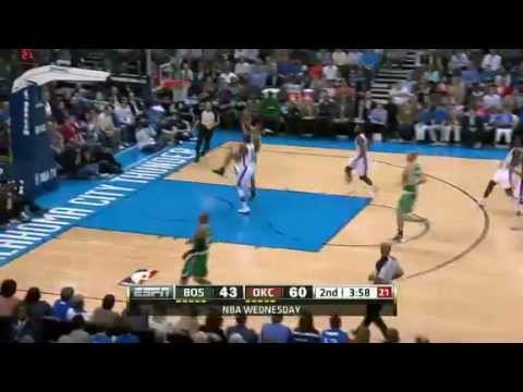 Avery Bradley's Big Monster Slam over Kevin Durant (02/22/2012) (Celtics vs. Thunder)