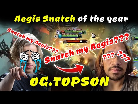 Dota 2 7.29D Aegis Snatch of the year. OG.Topson Monkey king and Nigma.ILTW morphling !!