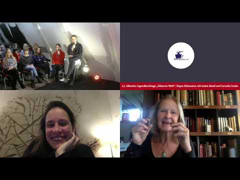 Cornelia Funke und Isabel Abedi im Gespräch mit den Bücherpiraten