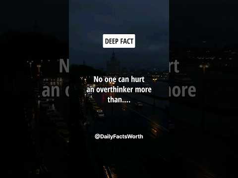No one can hurt an overthinker more than.... #shorts