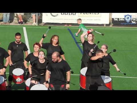 La agrupación Batukada TAKATAK nos deleitó en el descanso del CD Fuentes - CD La Almunia.