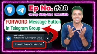 🔵 Ep 18 || Enable Force Forword Setting In Telegram Group || Set Forword Button In Telegram Group
