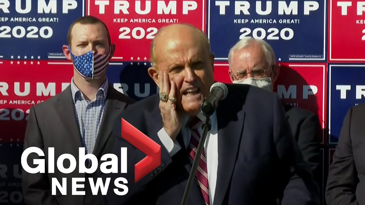 US election: Trump's lawyer Giuliani alleges voter fraud in number of states thumnail