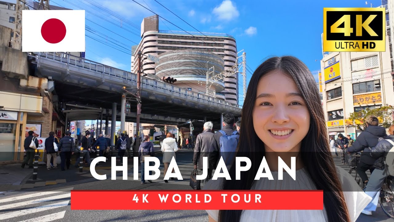 Immersive street-level walking tour through Chiba Downtown, Japan, showcasing authentic urban landscapes, local architecture, and the vibrant atmosphere of the city's neighborhoods