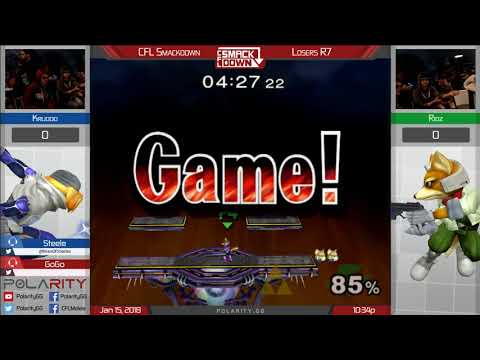 CFL Smackdown 159 Melee - Krudo (Sheik) vs Ridz (Fox) - Losers R7